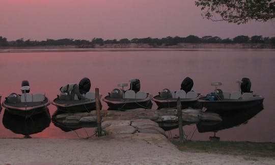 Enjoy Fishing in Western Province, Zambia on Jon Boat