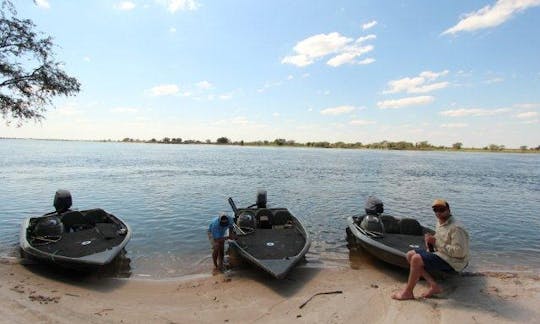 Enjoy Fishing in Western Province, Zambia on Jon Boat