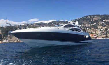 Motor yacht Sunseeker predator 62 rental in Beaulieu-sur-Mer, Monaco