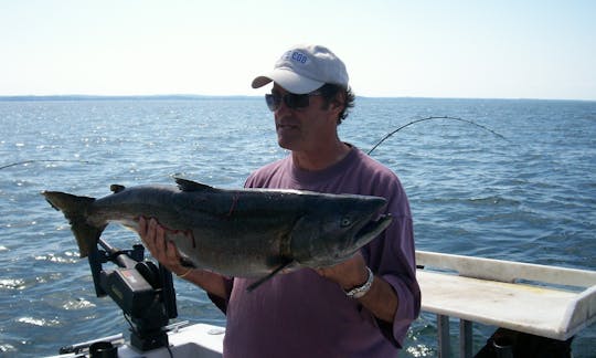 Nothing Beats A Great Day Of Fishing In Sodus Point, New York On 31' Baha Cruiser!