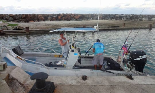 Fishing in Avarua District, Cook Islands on 19' Hardy Center Console