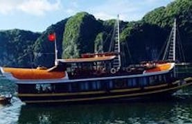 Explore Quảng Ninh, Vietnam on a Junk for up to 9 people