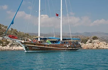 Charter 92' Kasapoglu 5 Traditional Boat in Antalya, Turkey