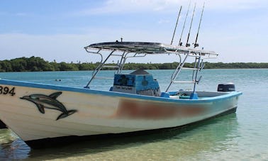 Aluguer de barcos de pesca em alto mar no oeste de Tobago