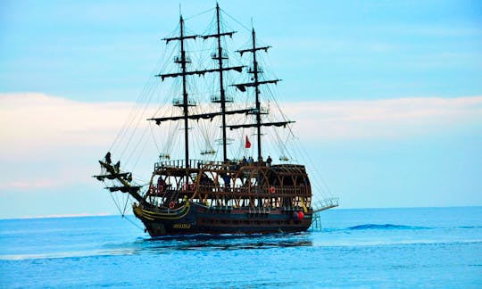 GALLEON PIRATE BOAT . Enjoy Pirate Boat Tours in KEMER , Antalya, Turkey