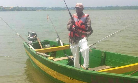 Enjoy Fishing at Anderita beach in Entebbe, Uganda on Dinghy
