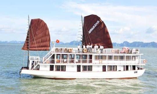 Charter 92' Annam Junk 5 Cabins in Ha Long City, Vietnam