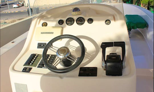 Go Fishing in Hasik, Oman on Center Console