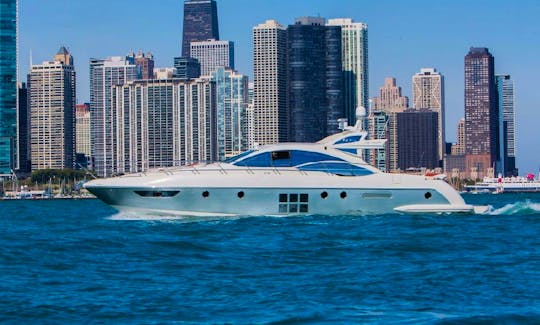 Charter 62' Azimut Italia Luxury Yacht In Chicago, Illinois