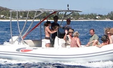 Rent 21' Selva Rigid Inflatable Boat in Saint-Gilles les Bains, Reunion