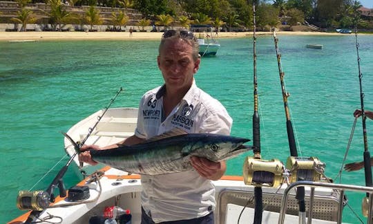 Enjoy Fishing in Grand Baie, Mauritius on 45' Le Performant 4 Sport Fisherman
