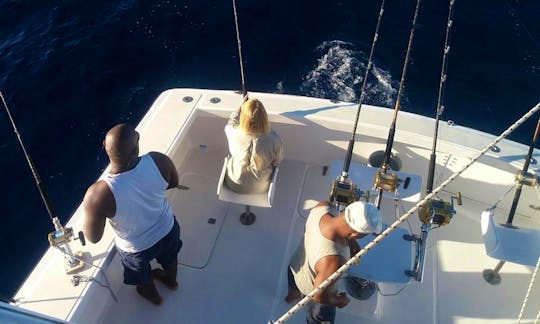 Come Fish on "Hooker V" From Tamarin Beach, Mauritius!