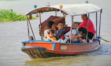 Visita guiada por el río alrededor de la isla de Ayutthaya, Tailandia