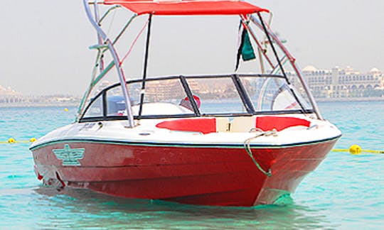 Boat Cruise Around the Arabian Gulf Aboard a Stunning Red Bowrider