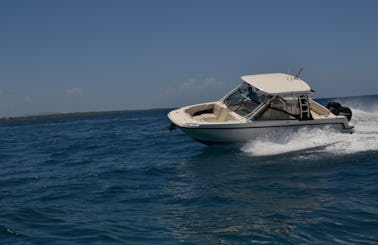 Explore Grande-Terre, Guadeloupe on "Espérance" Boston Whaler Boat