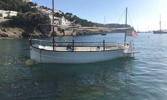 Alquiler de barco tradicional mallorquín Ferrer Roselló 32 pams en Port d'Andratx