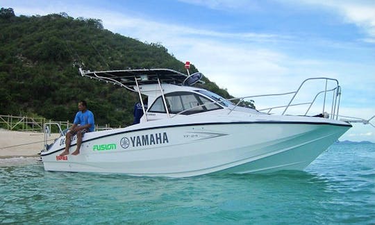 Enjoy 25 ft Yamaha - Guided Fishing Tour in Muang Pattaya Chang Wat Chon Buri