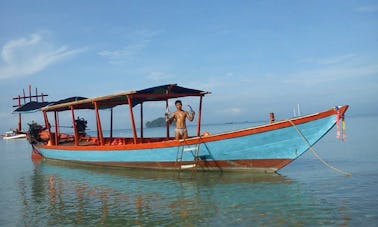 Catch Fish in Sihanoukville, Cambodia on a Traditional Boat