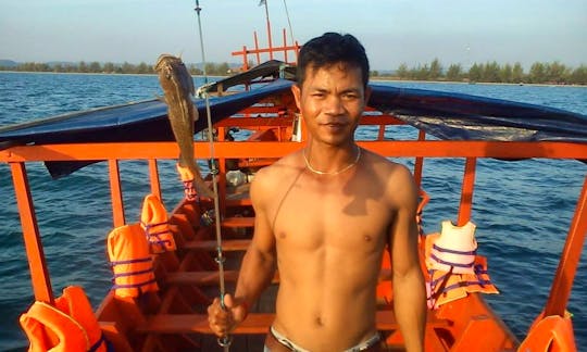 Catch Fish in Sihanoukville, Cambodia on a Traditional Boat