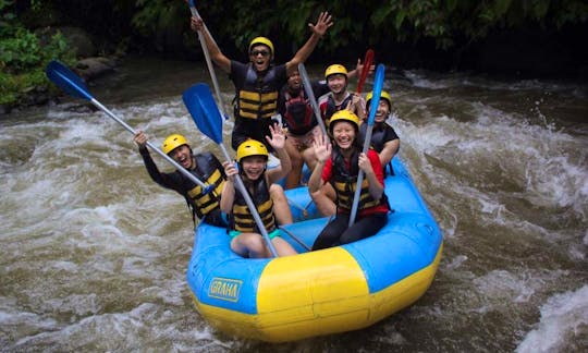 Enjoying Rafting Ayung River Ubud Bali