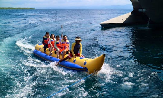 Enjoy Banana boat  in Nusa Dua, Bali