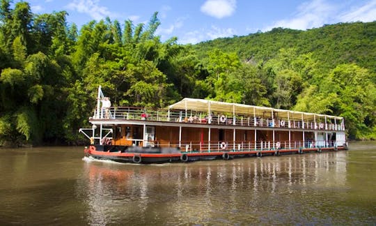 Charter 120' The RV River Kwai Canal Boat in Kanchanaburi, Thailand