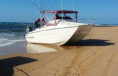 Enjoy Fishing in Esiphahleni, South Africa on 22' King Cat Cuddy Cabin