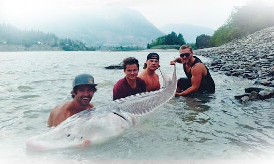 Full Day Sturgeon Fishing Adventure on Frazer River, British Columbia