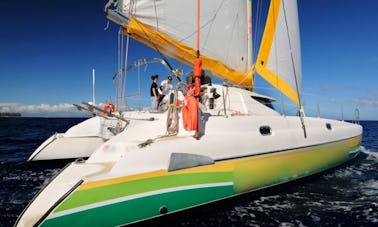 'Cat-Ananas' Cruising Catamaran Tour in Saint-Gilles les Bains
