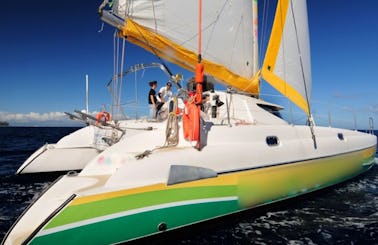 'Cat-Ananas' Cruising Catamaran Tour in Saint-Gilles les Bains