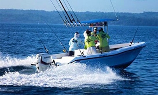 23ft Center Console Fishing Charter In Osa Peninsula, Costa Rica