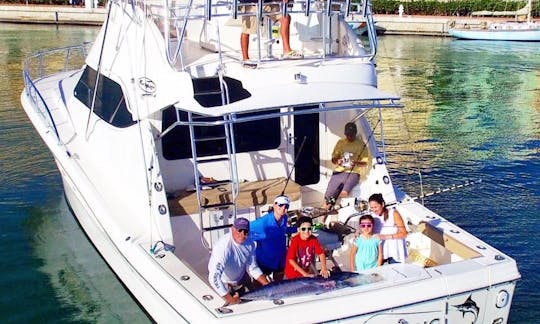 Enjoy Fishing in La Romana, Cap Cana or Santo Domingo in the Dominican Republic on Rampage 45 Sport Fisherman