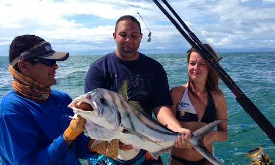 Book a fun fishing day in Quepos, Costa Rica on Center Console