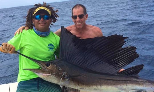 Enjoy Fishing in Sardinal de Carrillo, Costa Rica on 37' Bertram Sport Fisherman