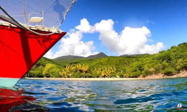 Passeio matinal no mar do Caribe saindo de Deshaies