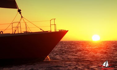 Croisière l'après-midi et le coucher du soleil au départ de Deshaies