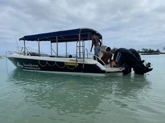 Barco de mergulho nas Maurícias