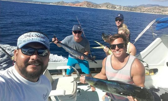 Profitez de la pêche à San José del Cabo, au Mexique, à bord d'un Black Fin Sport Fisherman de 38 pieds