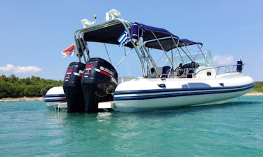 Rent 30' Capelli Tempest Rigid Inflatable Boat in Lavrio, Greece