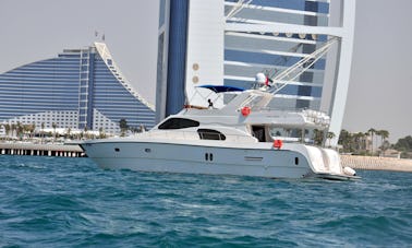 Luxury 75ft Yacht Cruise In Dubai with Excellence Certificate From Tripadvisor