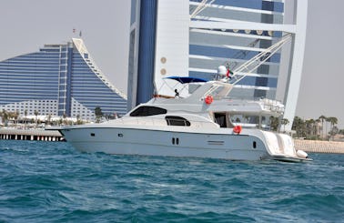 Luxury 75ft Yacht Cruise In Dubai with Excellence Certificate From Tripadvisor