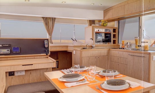 Charter 40ft "Nicholas" Lagoon 400 S2 Sailing Catamaran In Nettuno, Italy