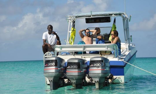 Aventuras de barco a motor e carta de pesca em Nassau, Bahamas, para 15 pessoas!