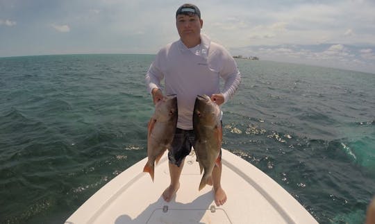 Enjoy Fishing in West End Grand Bahama, The Bahamas on 19’ Mako Center Console