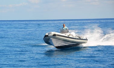 Rent 23' Selva Pro 700 Rigid Inflatable Boat in Saint-Gilles les Bains, Reunion
