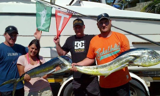 Enjoy Fishing in Esiphahleni, South Africa on Cobra Cat Cuddy Cabin