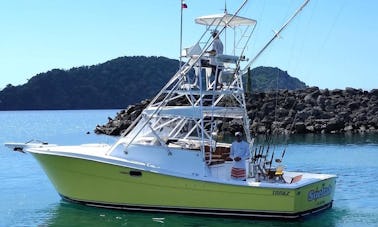 Enjoy Fishing in Rivas, Costa Rica on 34' Topaz Sport Fisherman