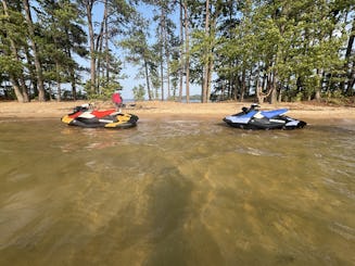2 motos acuáticas para hacer tubing y navegar 