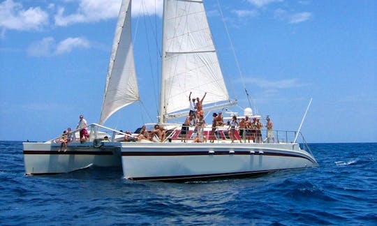 "Marlin del Rey" 66ft Catamaran Sailing in Playa Tamarindo