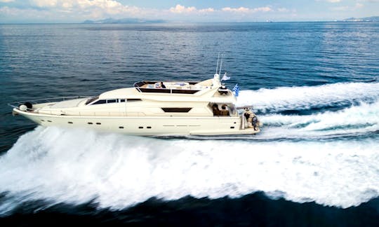 Charter 75' Ferretti 225 Motor Yacht in Greece